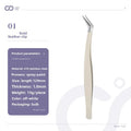 Anti-Static Tweezers Eyelash Extension Professional High Precision Volume Tweezer Stainless Steel Tweezers Antislip Makeup Tool