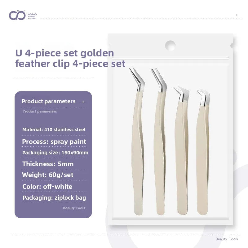Anti-Static Tweezers Eyelash Extension Professional High Precision Volume Tweezer Stainless Steel Tweezers Antislip Makeup Tool