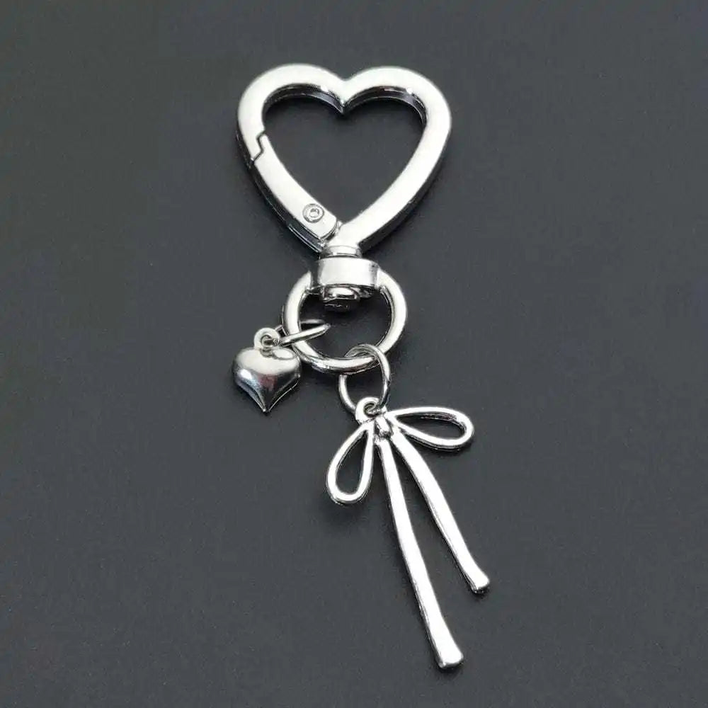 Design Stainless Steel Metal Net Pocket Interchangeable Lipstick Bag Pendant Keychain Keyring Key Chain Charms Accessories Y2K