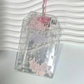 Sakura PVC Card Sleeve Thickened 3 Inch Photocard Holder Meal Card Storage Keychain Pendant