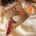 Design Stainless Steel Metal Net Pocket Interchangeable Lipstick Bag Pendant Keychain Keyring Key Chain Charms Accessories Y2K