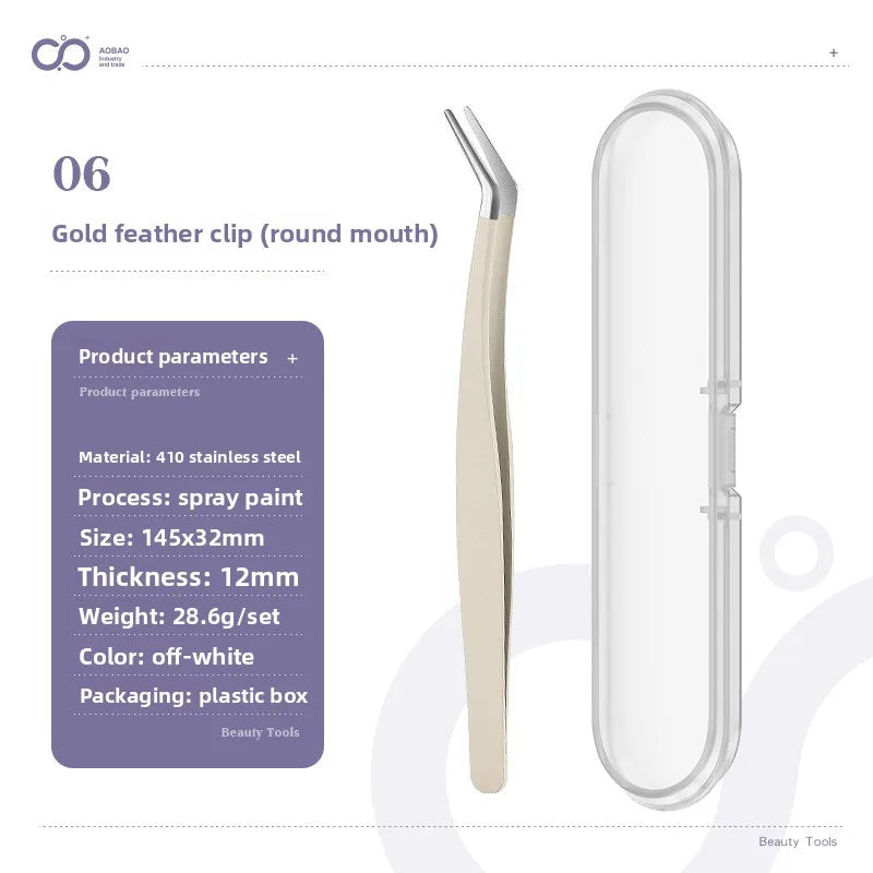 Anti-Static Tweezers Eyelash Extension Professional High Precision Volume Tweezer Stainless Steel Tweezers Antislip Makeup Tool