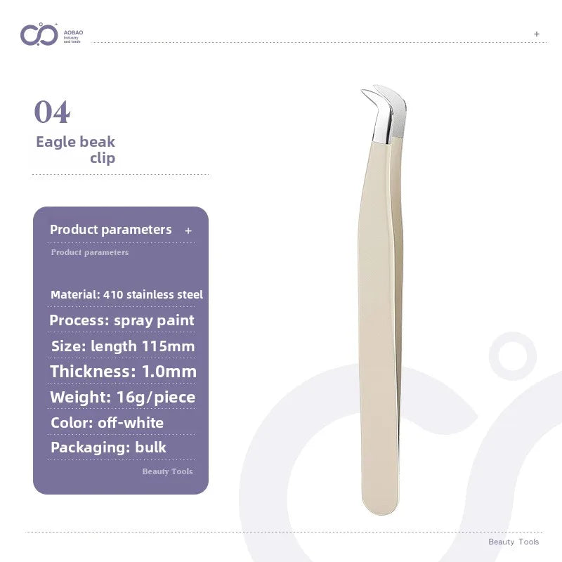Anti-Static Tweezers Eyelash Extension Professional High Precision Volume Tweezer Stainless Steel Tweezers Antislip Makeup Tool