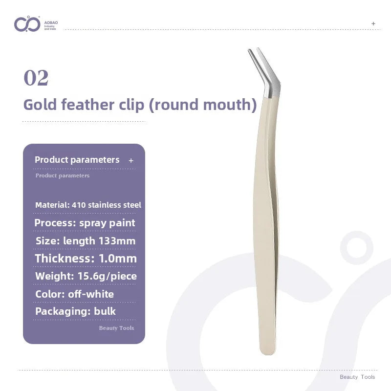 Anti-Static Tweezers Eyelash Extension Professional High Precision Volume Tweezer Stainless Steel Tweezers Antislip Makeup Tool