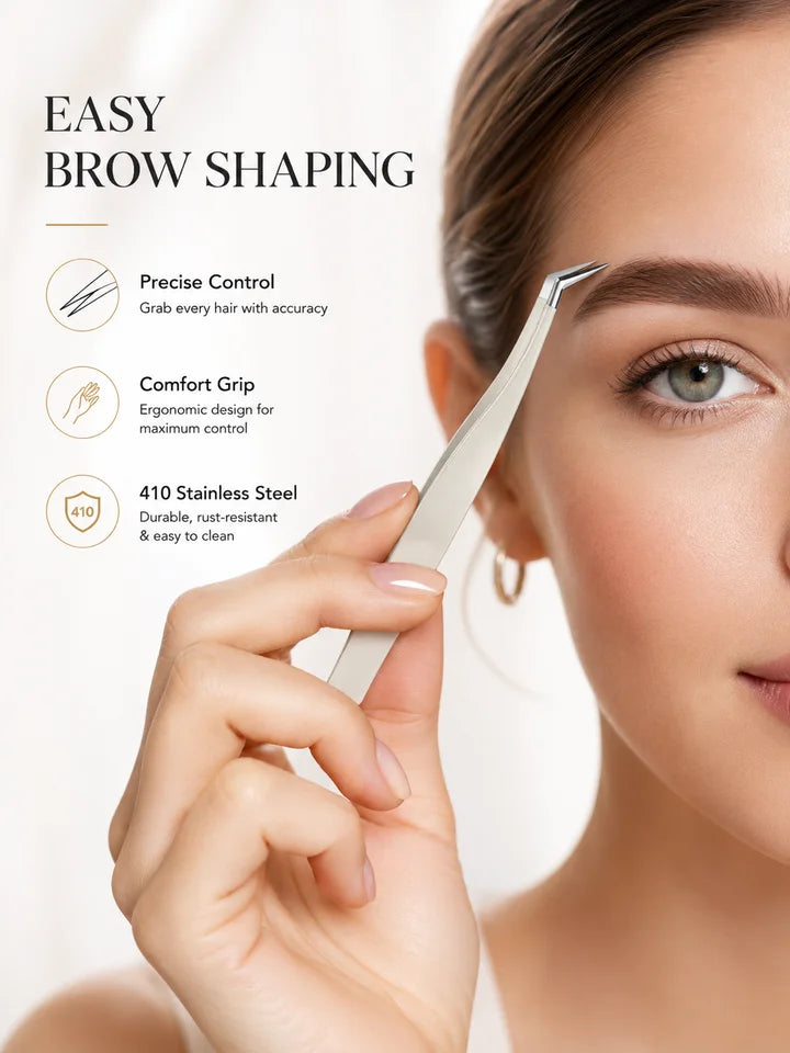Anti-Static Tweezers Eyelash Extension Professional High Precision Volume Tweezer Stainless Steel Tweezers Antislip Makeup Tool